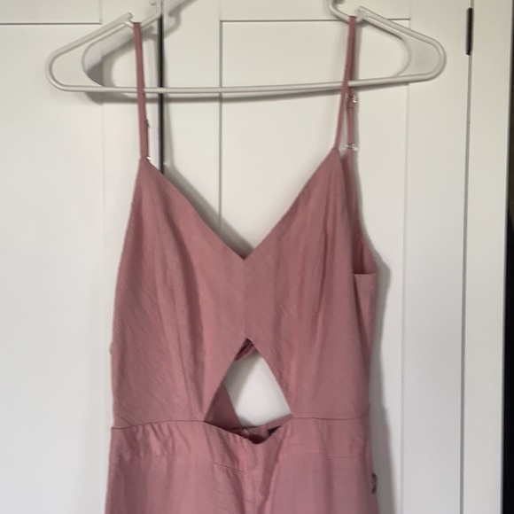 Lulus pink wide leg romper - Picture 2 of 6
